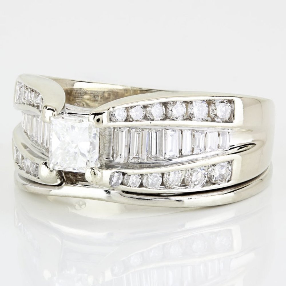 14K Yellow Gold Multi-Cut Diamond Cocktail / Anniversary Band - Picture 4 of 11